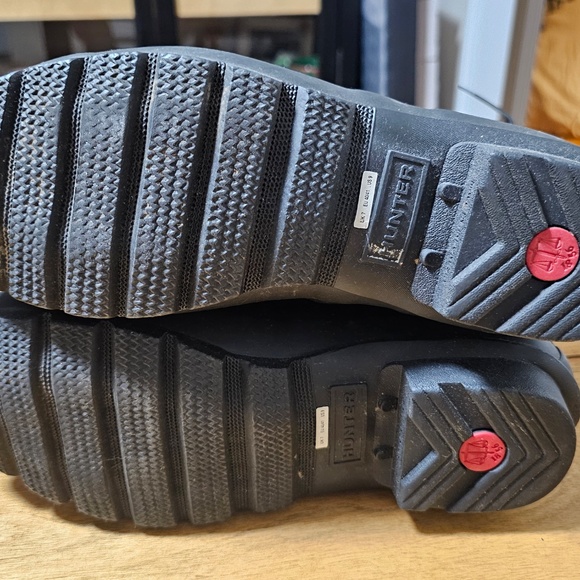 HUNTER BLACK BOOTS ORIGINAL ADJ SHORT WOMENS WFS1013 RMA 66 ER - Picture 5 of 6